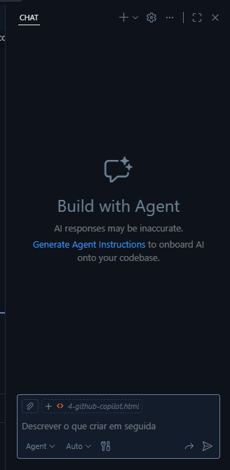 Chat do Copilot no VS Code